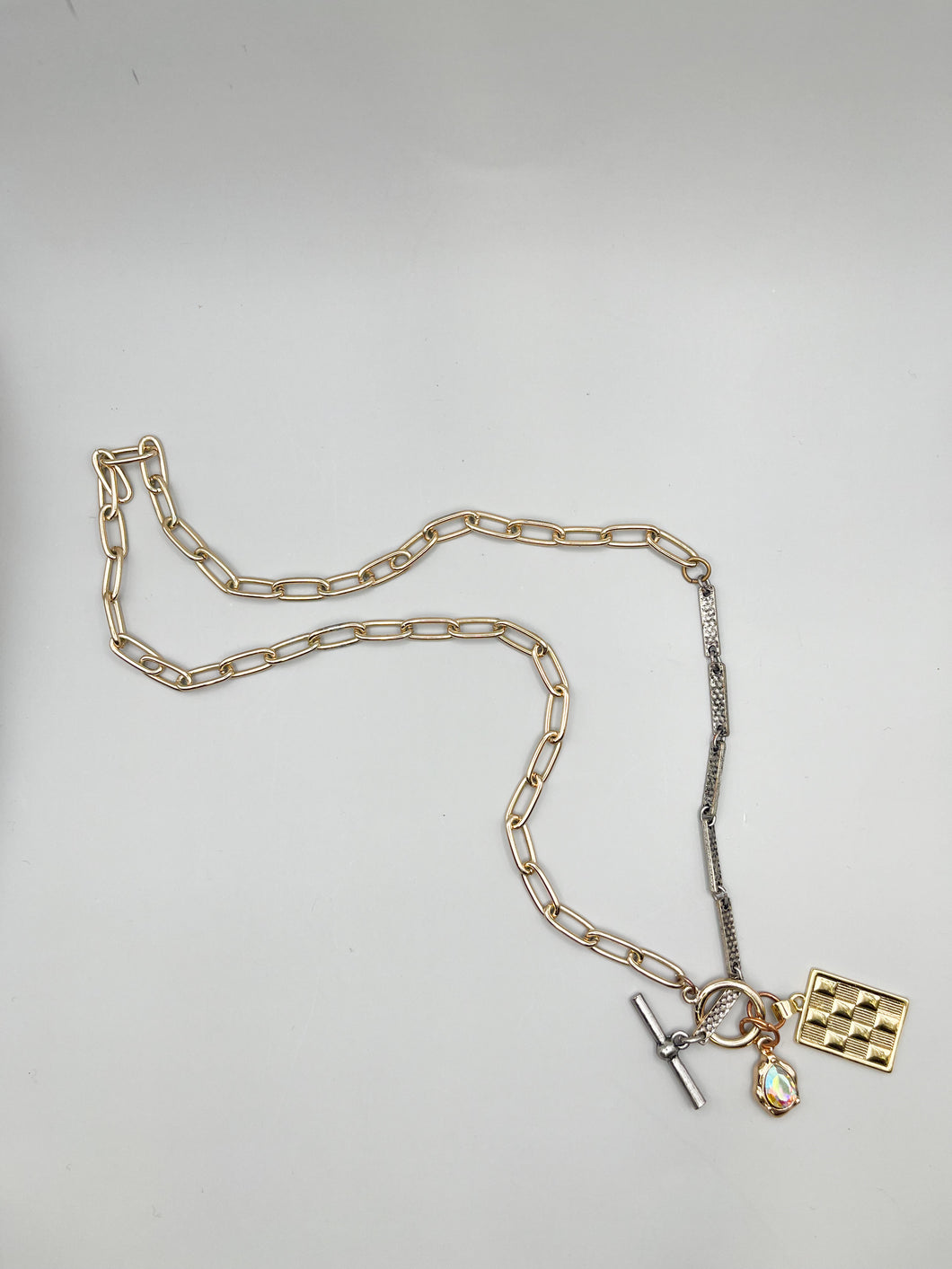 Upcycled gem chain