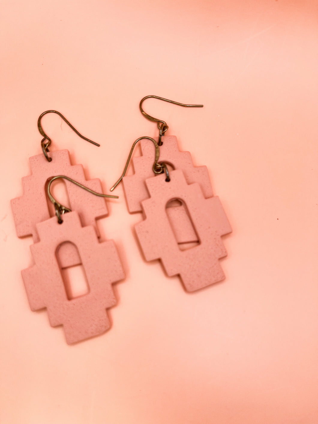 Blush Aztec dangle